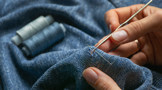 A guide on how to repair moth holes in Cashmere Blog Banner