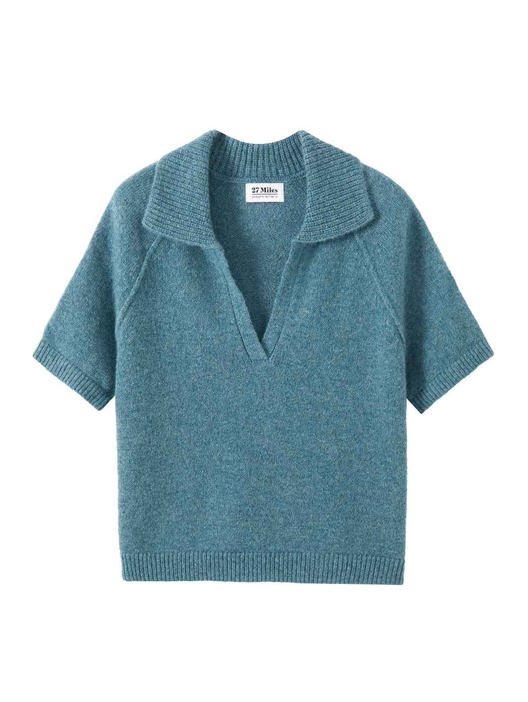 Jordana Cashmere Short Sleeve Polo