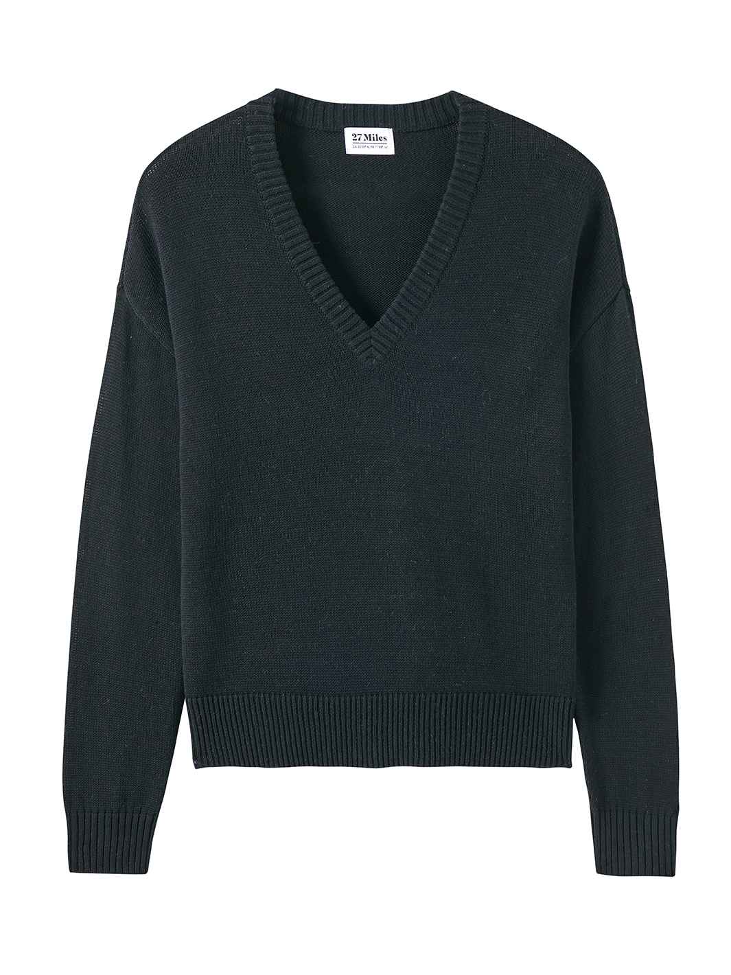 Cherise Cotton Elbow Heart V Neck