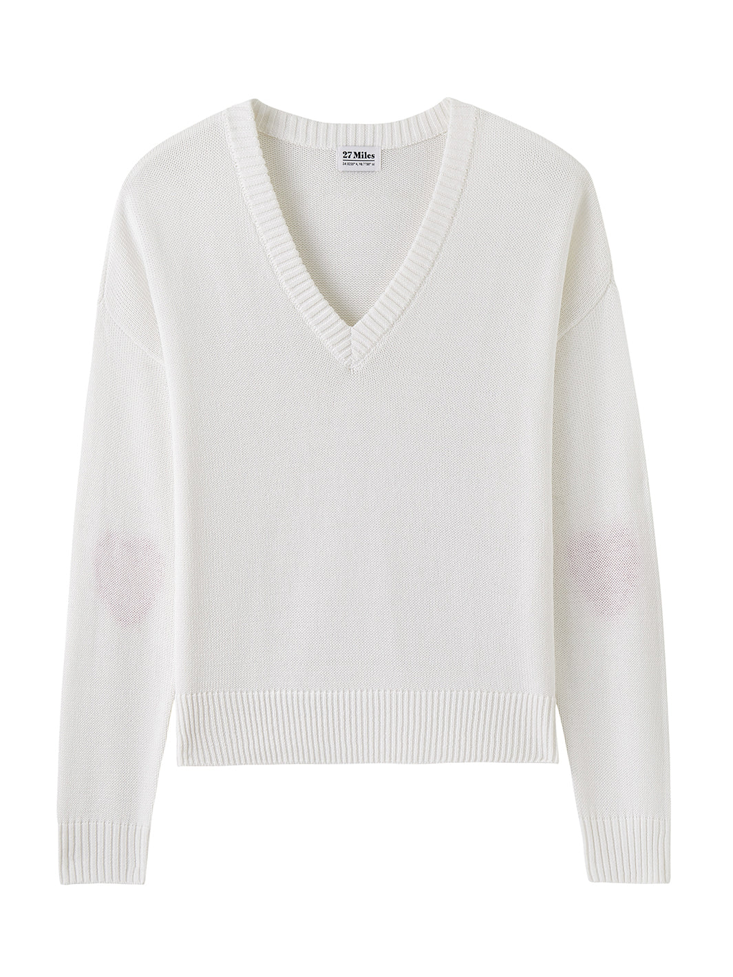 Cherise Cotton Elbow Heart V Neck