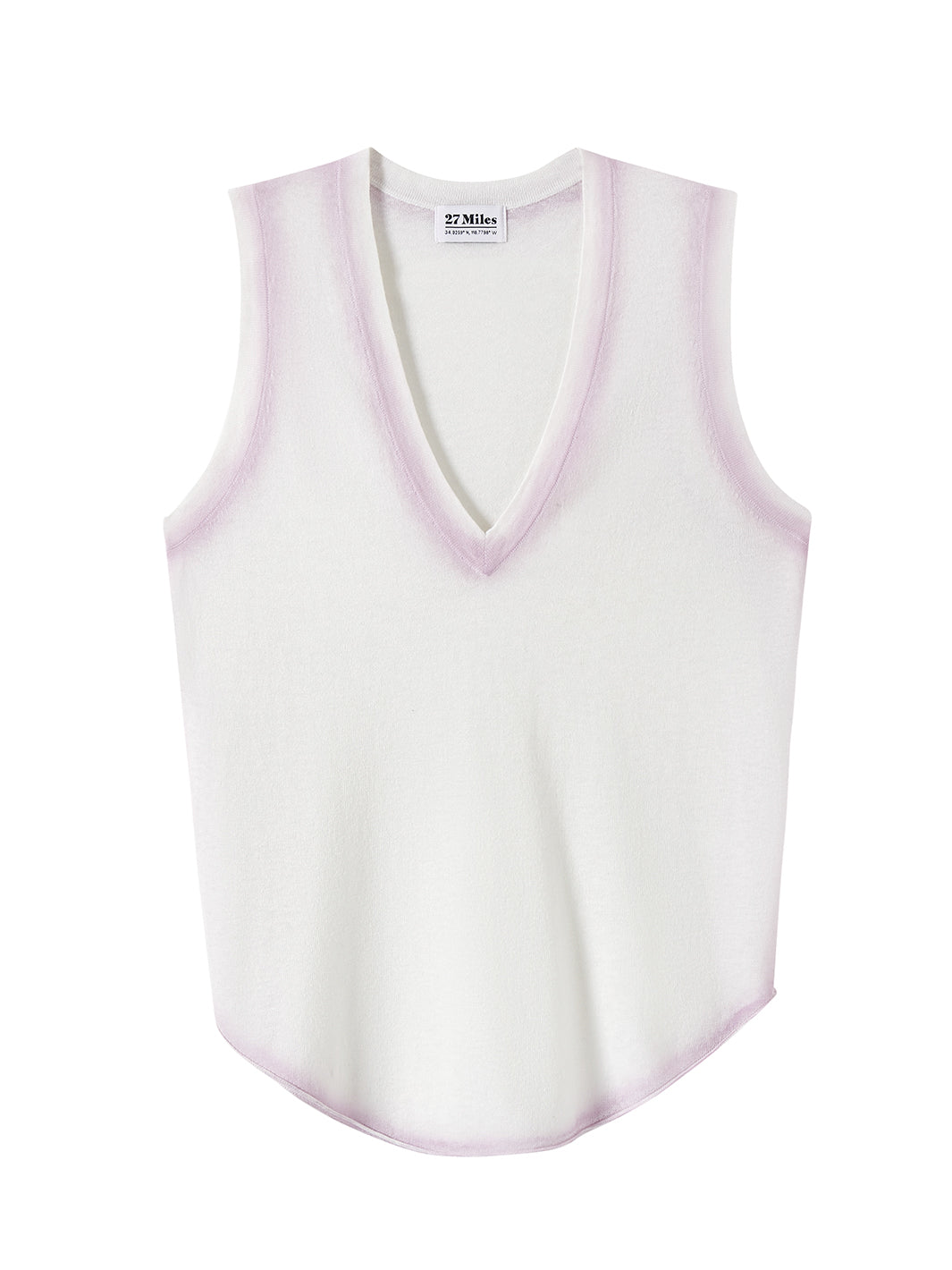 Leslie Women's Tank with Spray Painted Trim