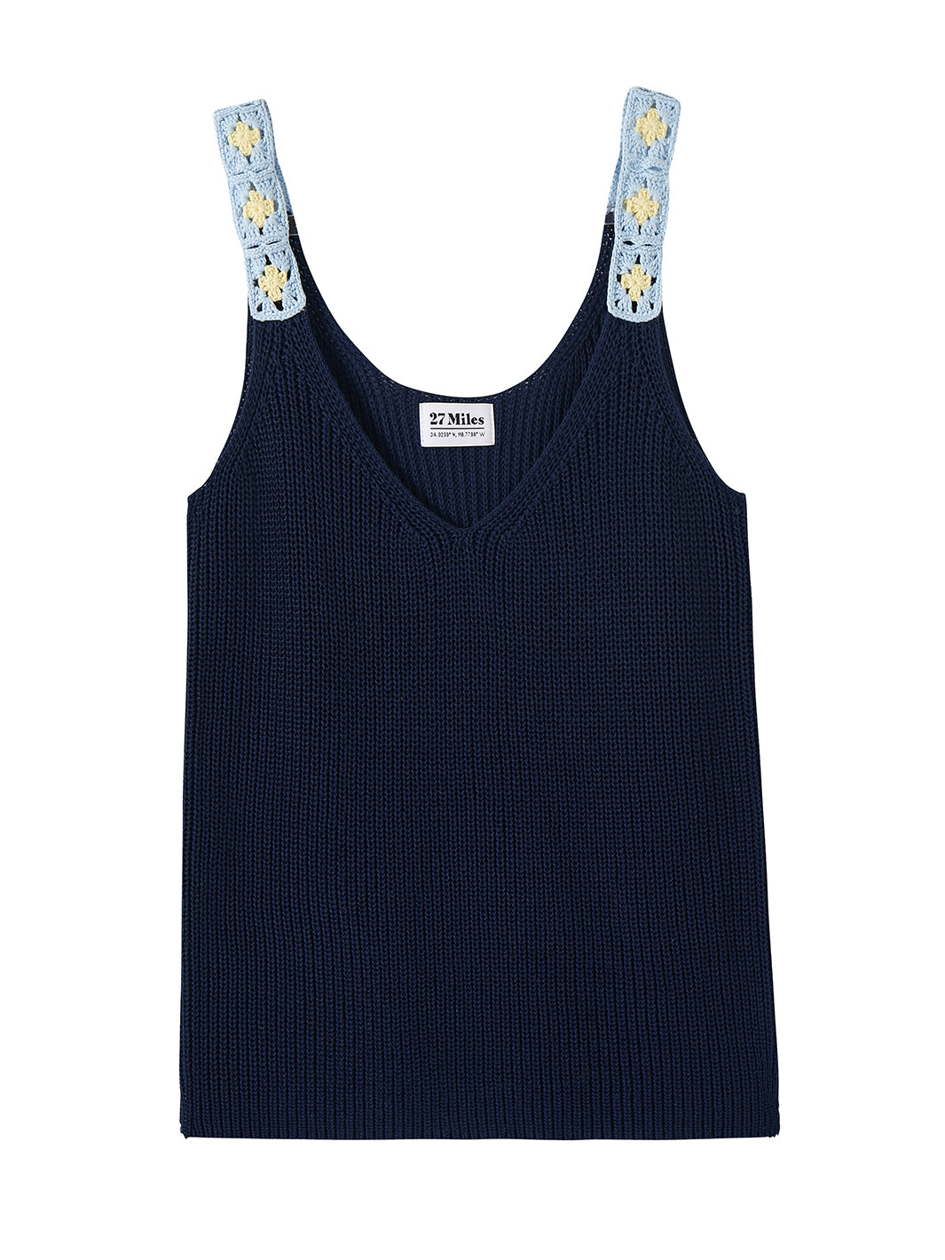 Maddi Women's Tank with Crochet Trim
