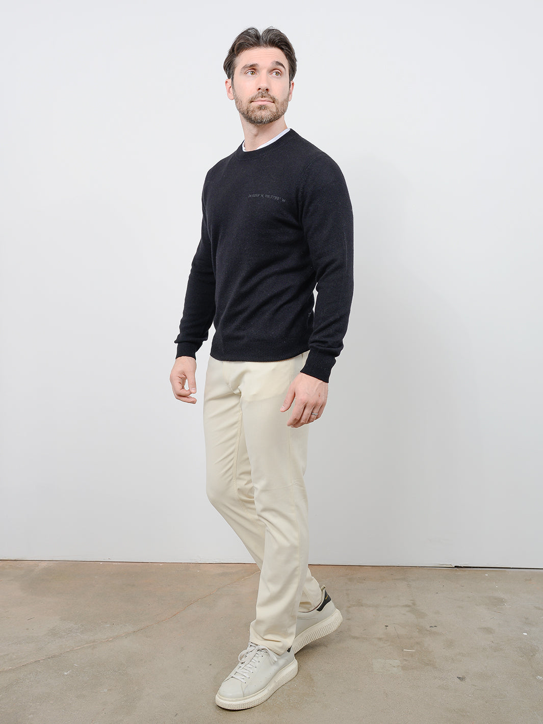 County Men's Cashmere Crewneck