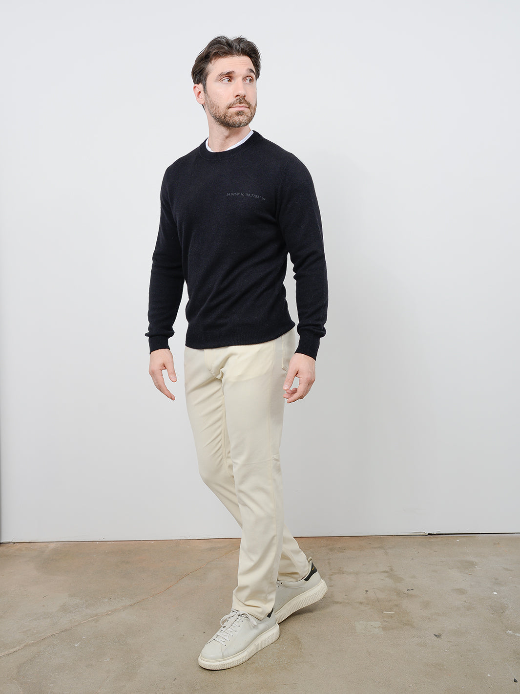 County Men's Cashmere Crewneck