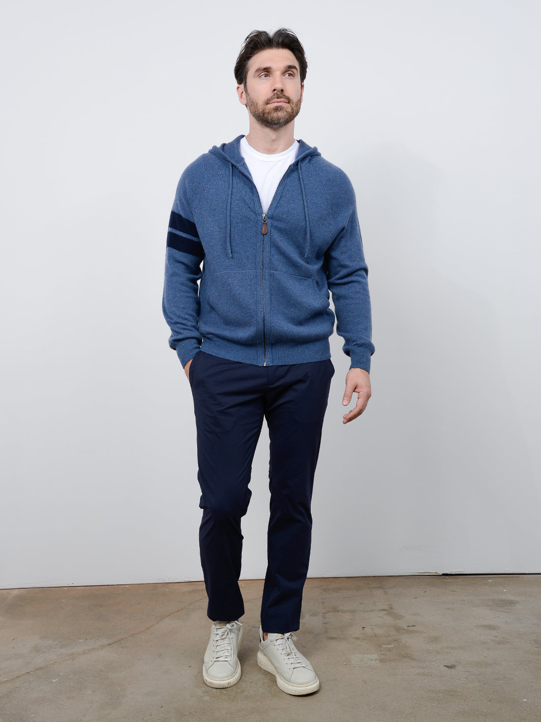 Zuma Men's Cashmere Zip Hoodie
