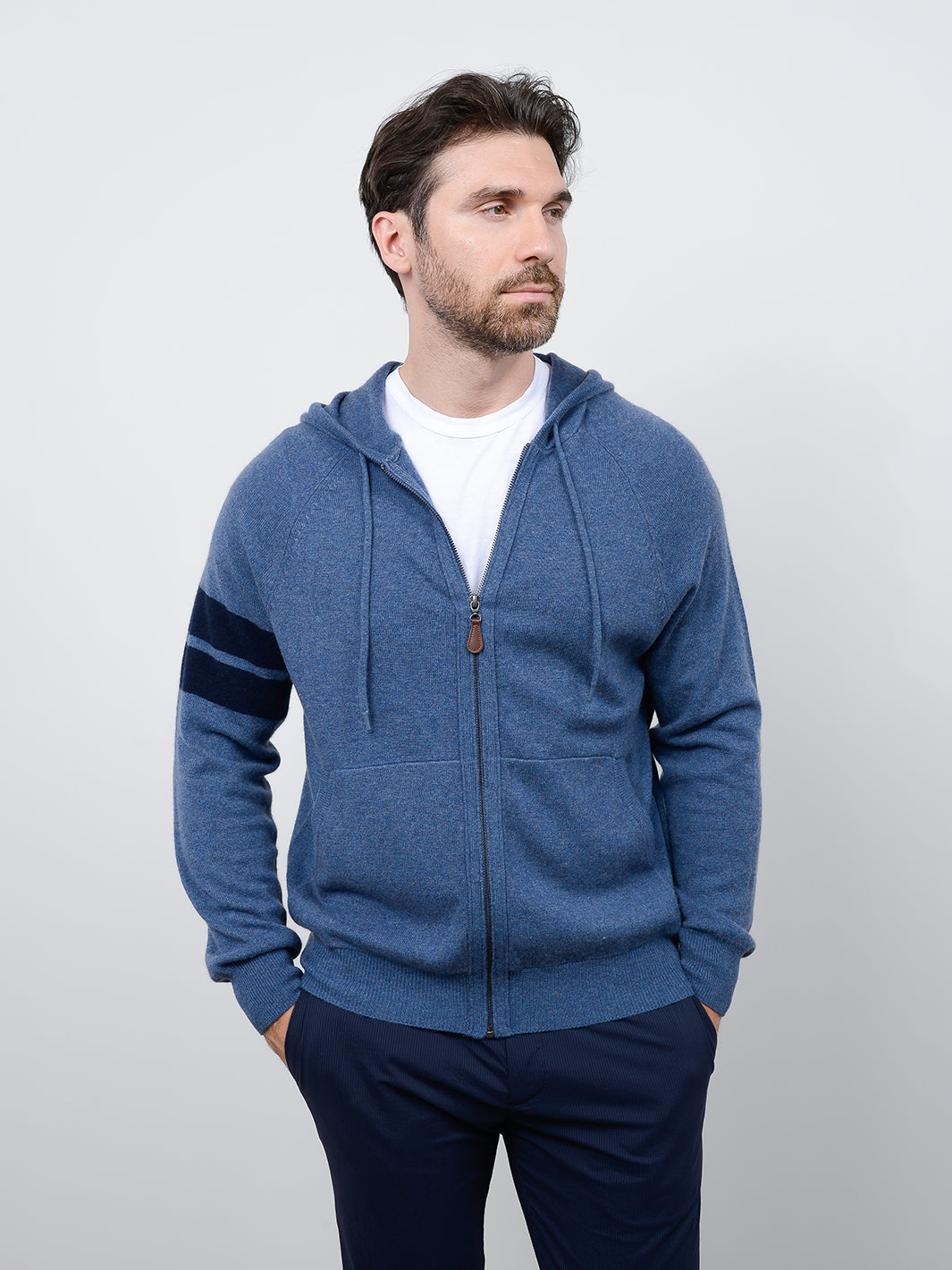 Zuma Men's Cashmere Zip Hoodie