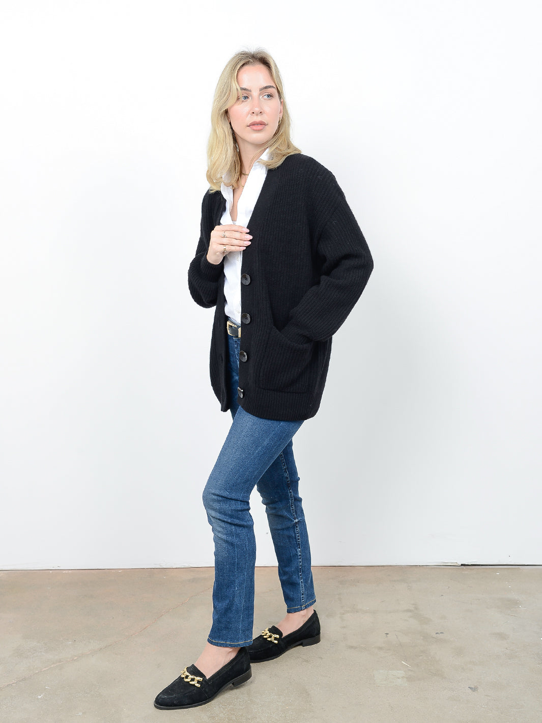 Kamira Cashmere Oversized Cardigan
