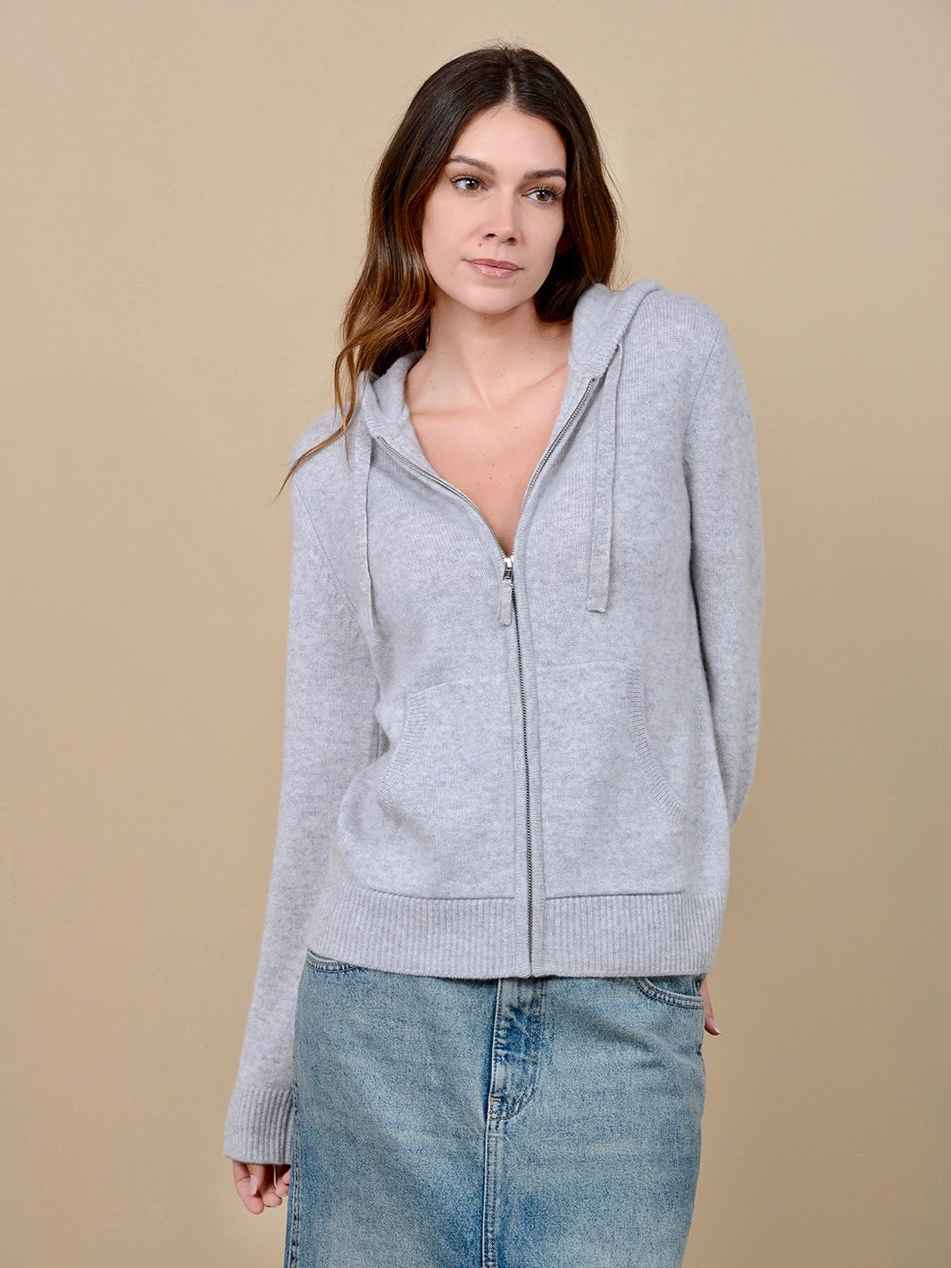 Elora Cashmere Pullover with Hoodie