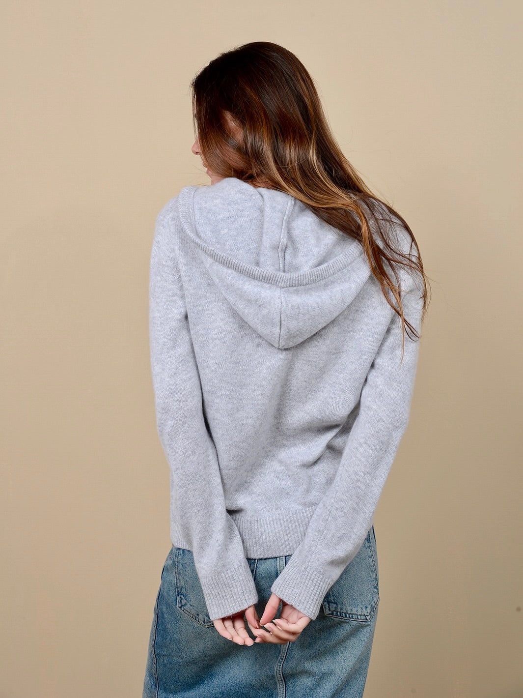 Elora Cashmere Pullover with Hoodie
