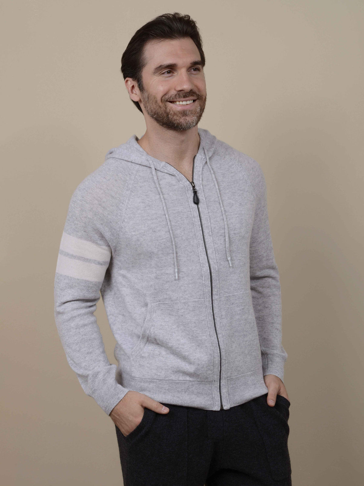 Zuma Men's Cashmere Zip Hoodie