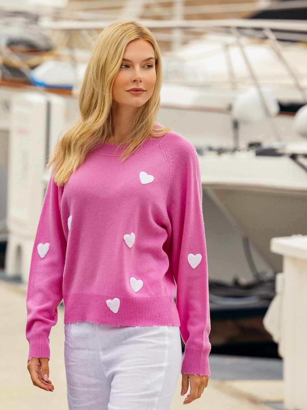 Carmen Cashmere Crew Neck Sweater | Relaxed Fit