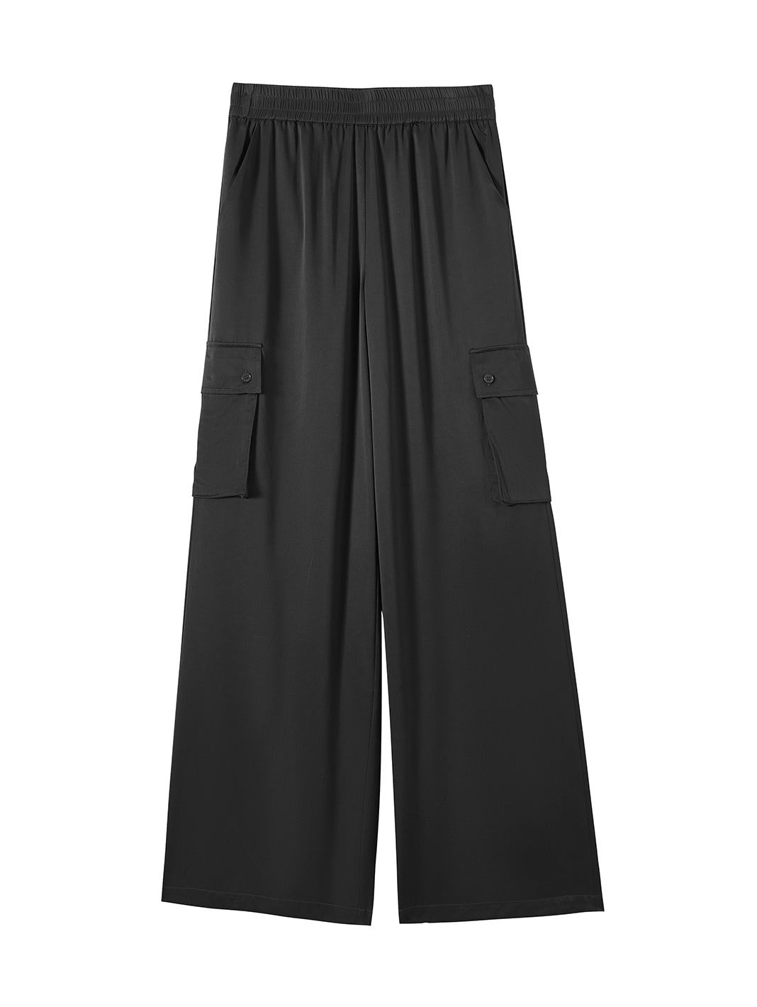 Delma Silk Wideleg Cargo Pant