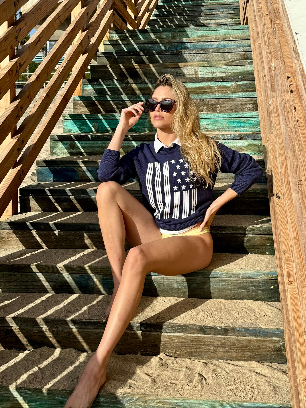 Liberty Cotton Flag Sweater