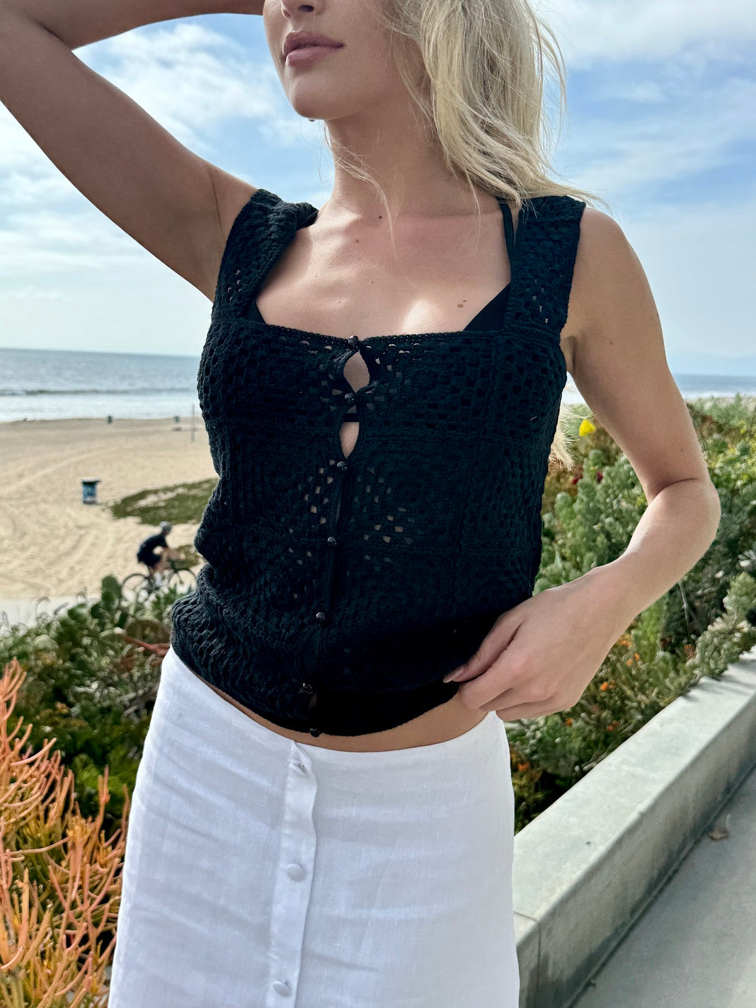 Liberty Women's Cotton Sweater with American Flag