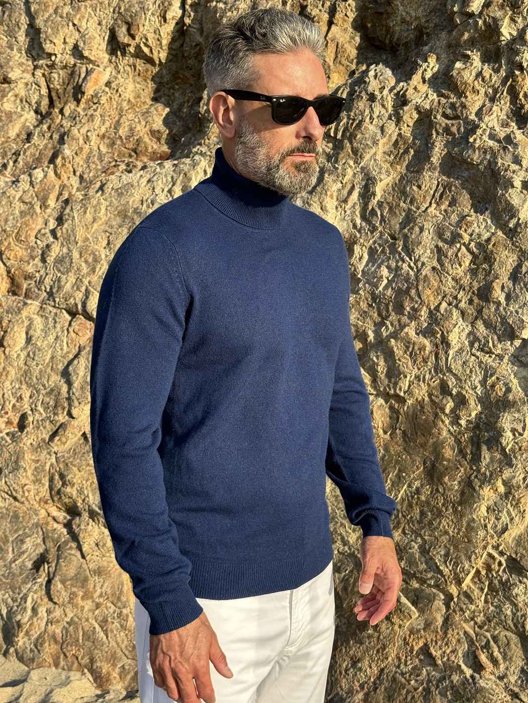 Men's Turtleneck Cashmere Sweater