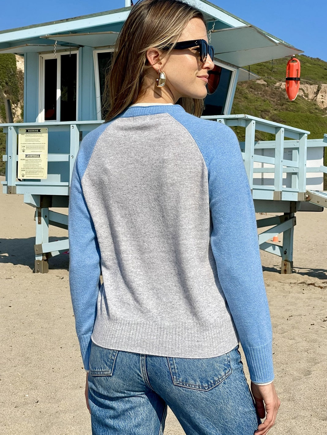 Proctor Cashmere Baseball Pullover For Women
