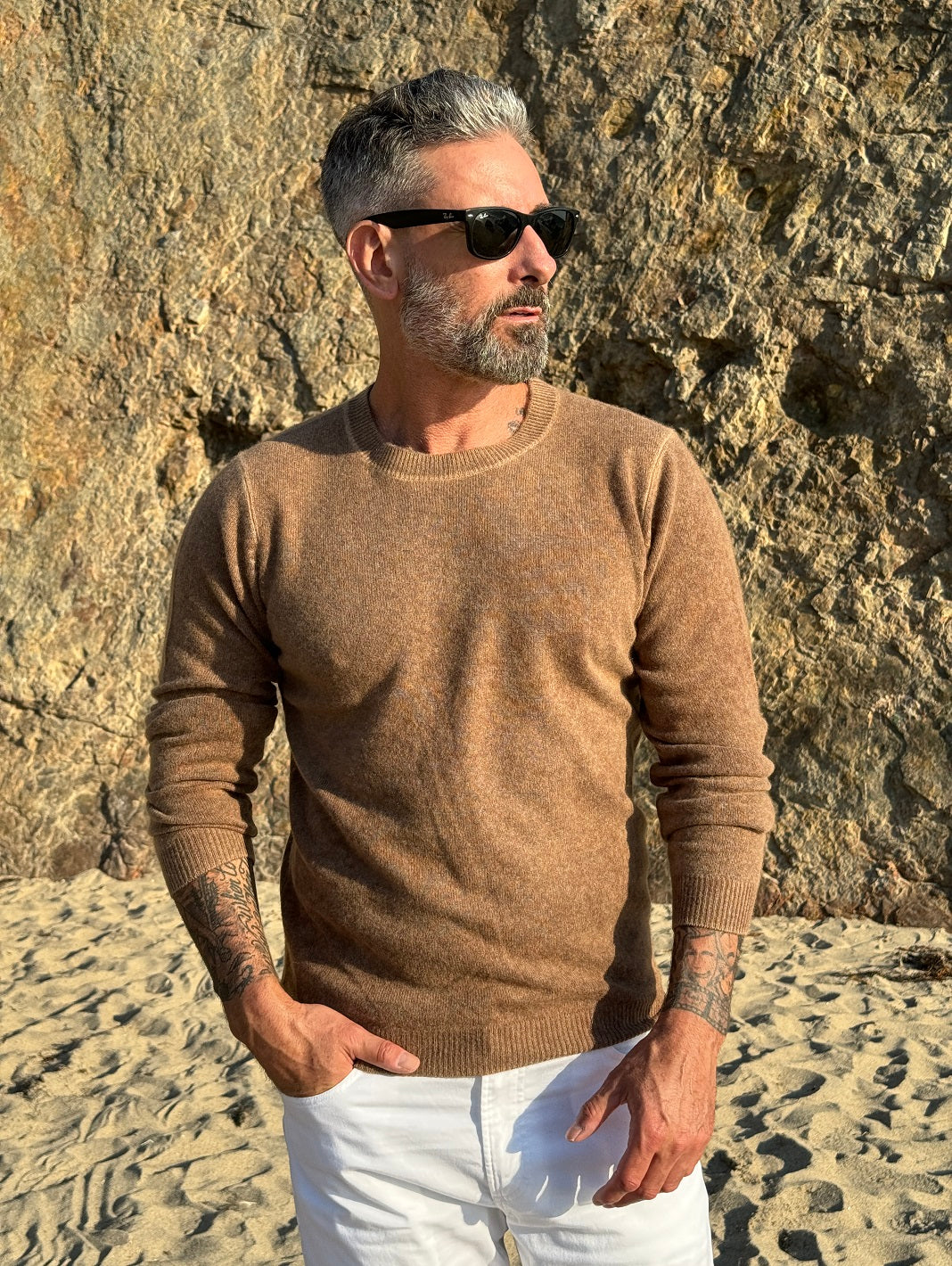 Cashmere Crewneck Sweater for Men