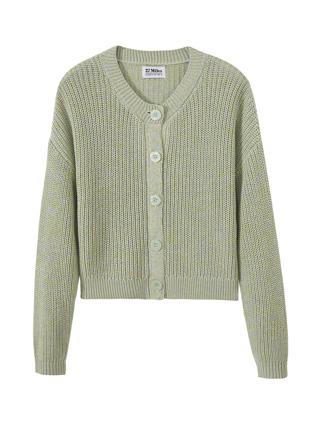 Raven Marled Cotton Cardigan