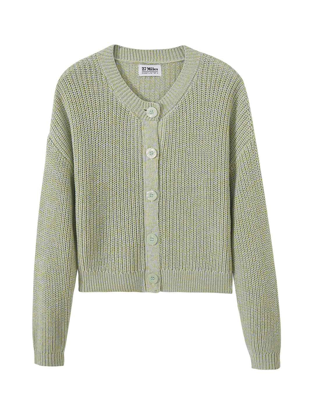 Raven Marled Cotton Cardigan