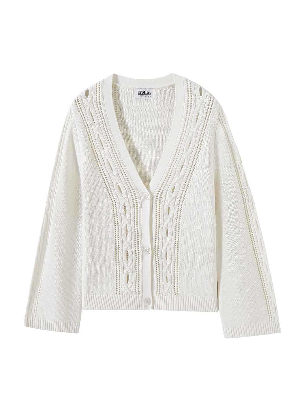 Haven Cotton V Neck Cardigan