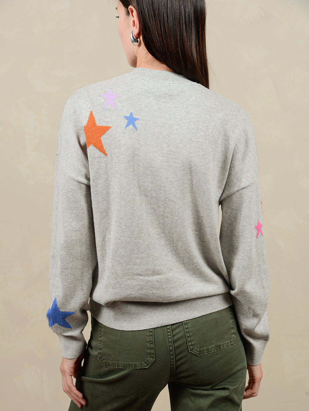 Etoile Women's Cotton Multi Star Sweater
