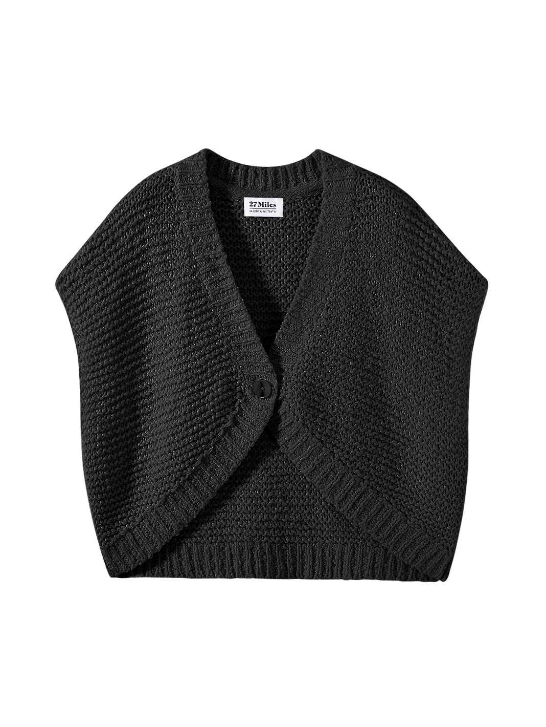 Patty Vest Cardigan in Chunky Cotton