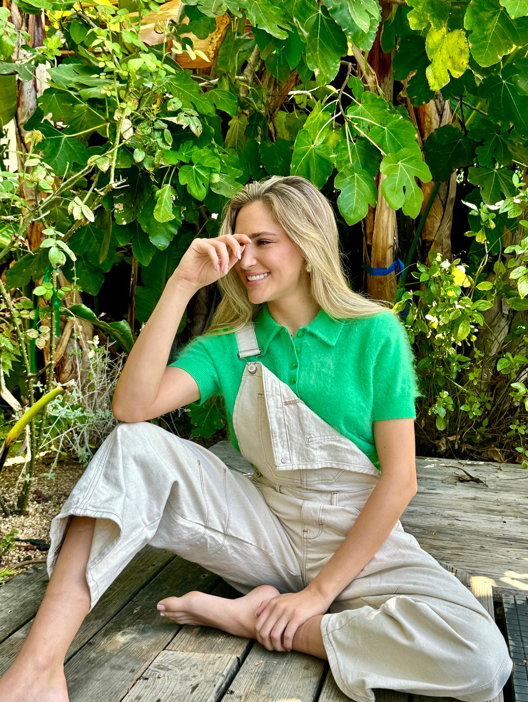 Alessia Cashmere Short Sleeve Polo