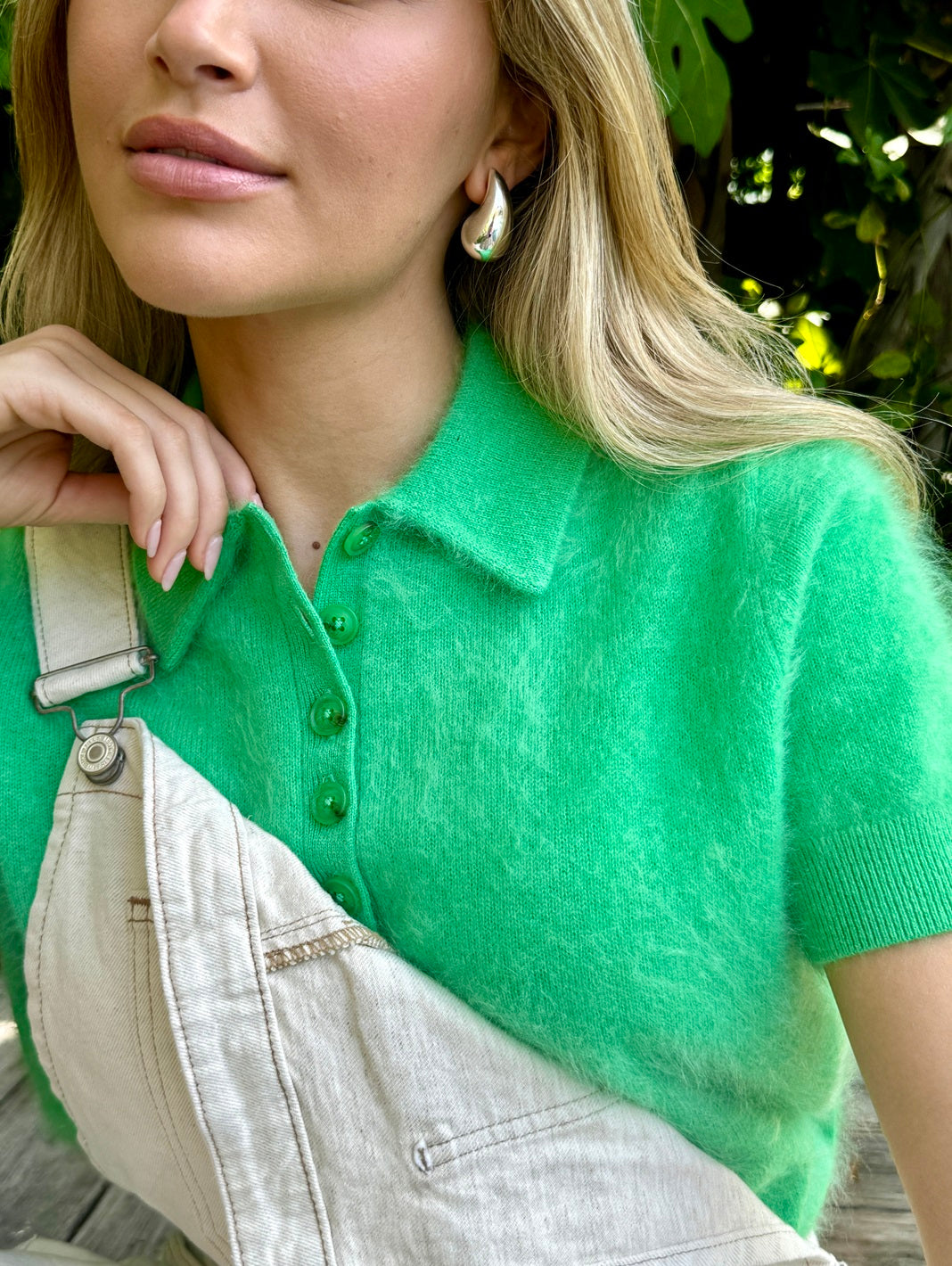 Alessia Cashmere Short Sleeve Polo