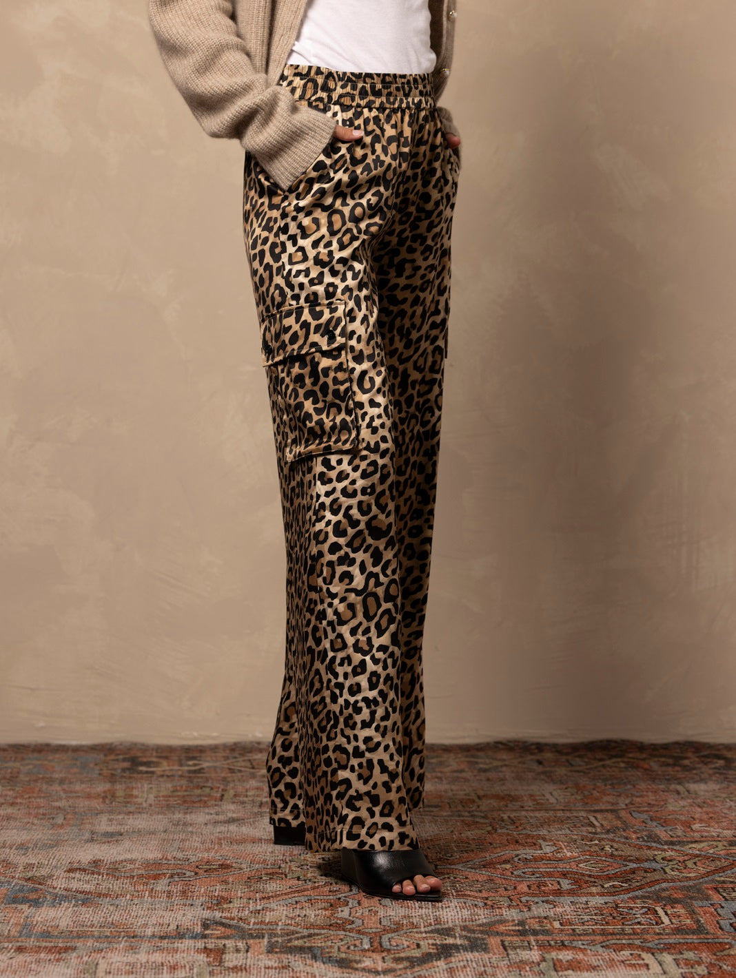 Delma Silk Cargo Pant