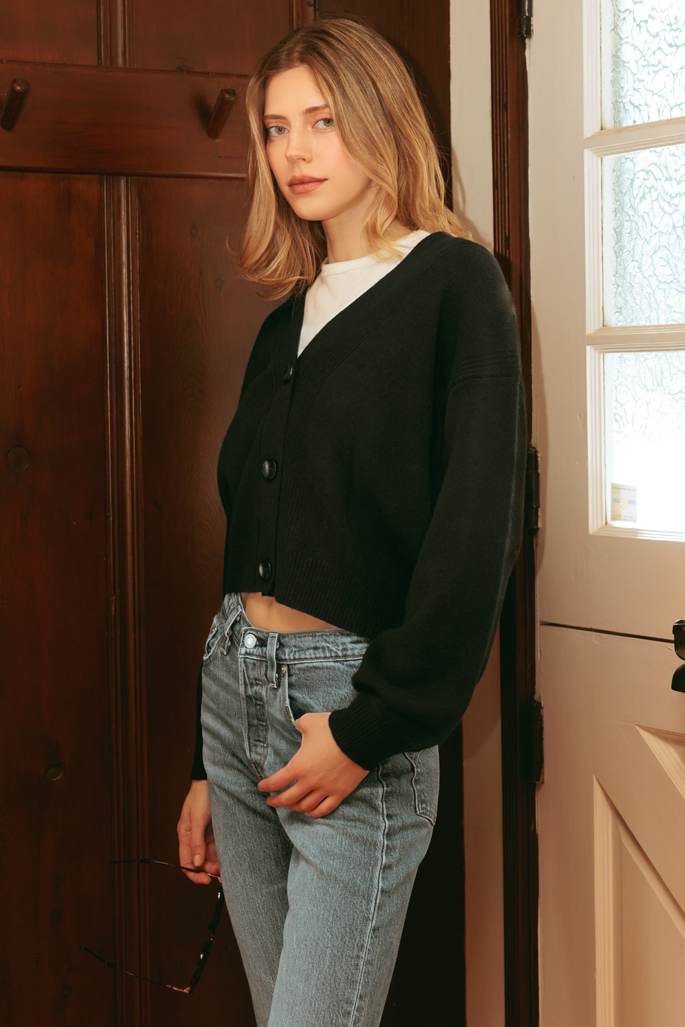 Monroe V Neck Cashmere Cardigan