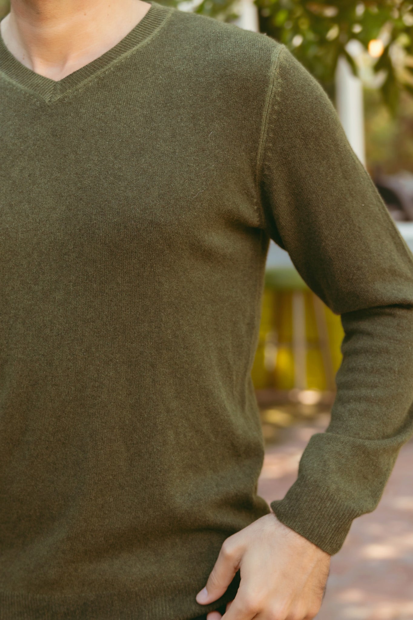 Rudolfo Men's Cashmere V Neck