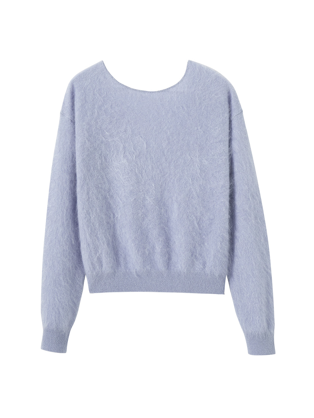 Jaime Fuzzy Cashmere Reversable Pullover