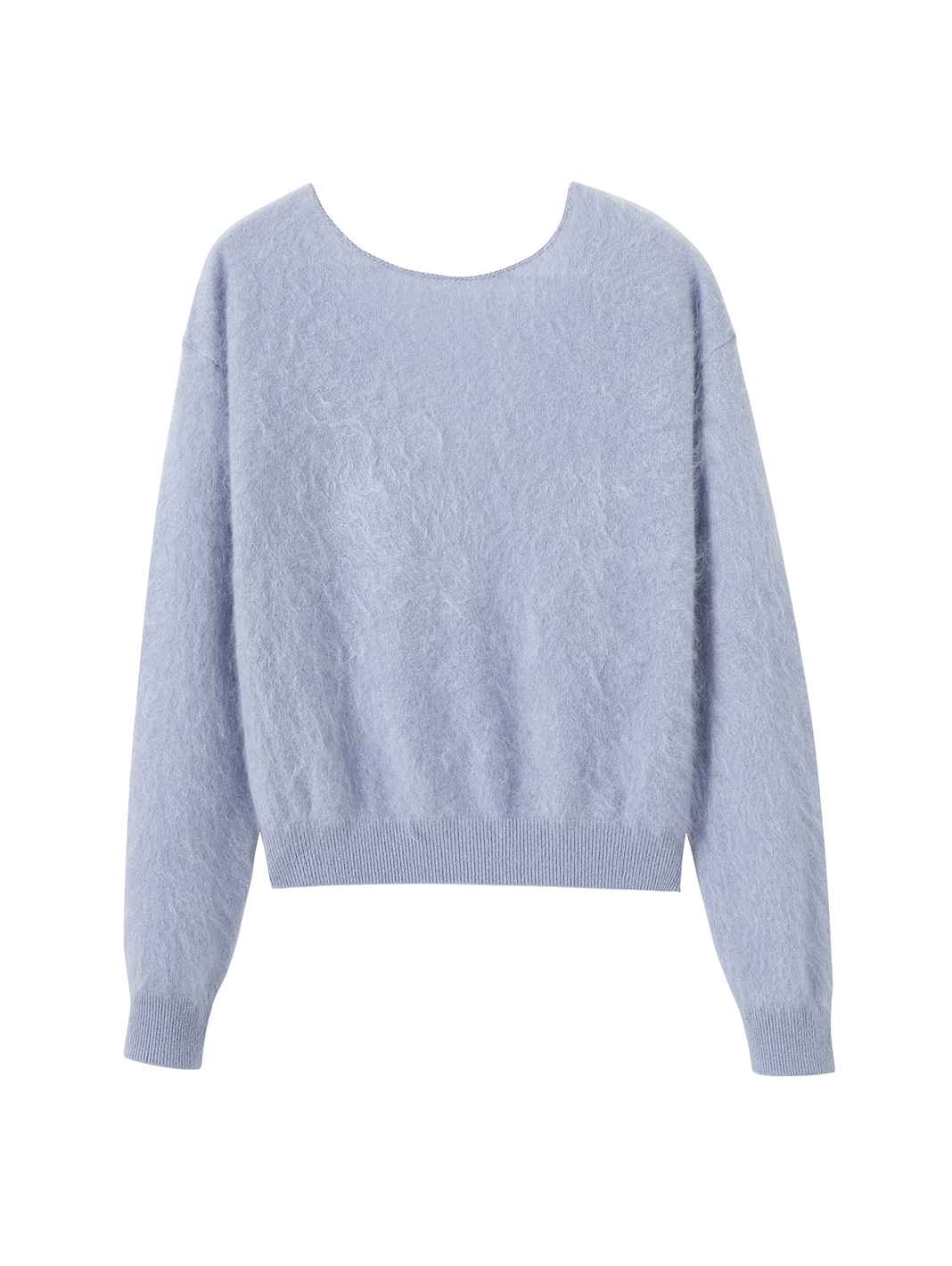 Jaime Fuzzy Cashmere Reversable Pullover