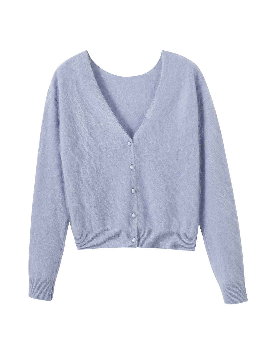 Jaime Fuzzy Cashmere Reversable Pullover