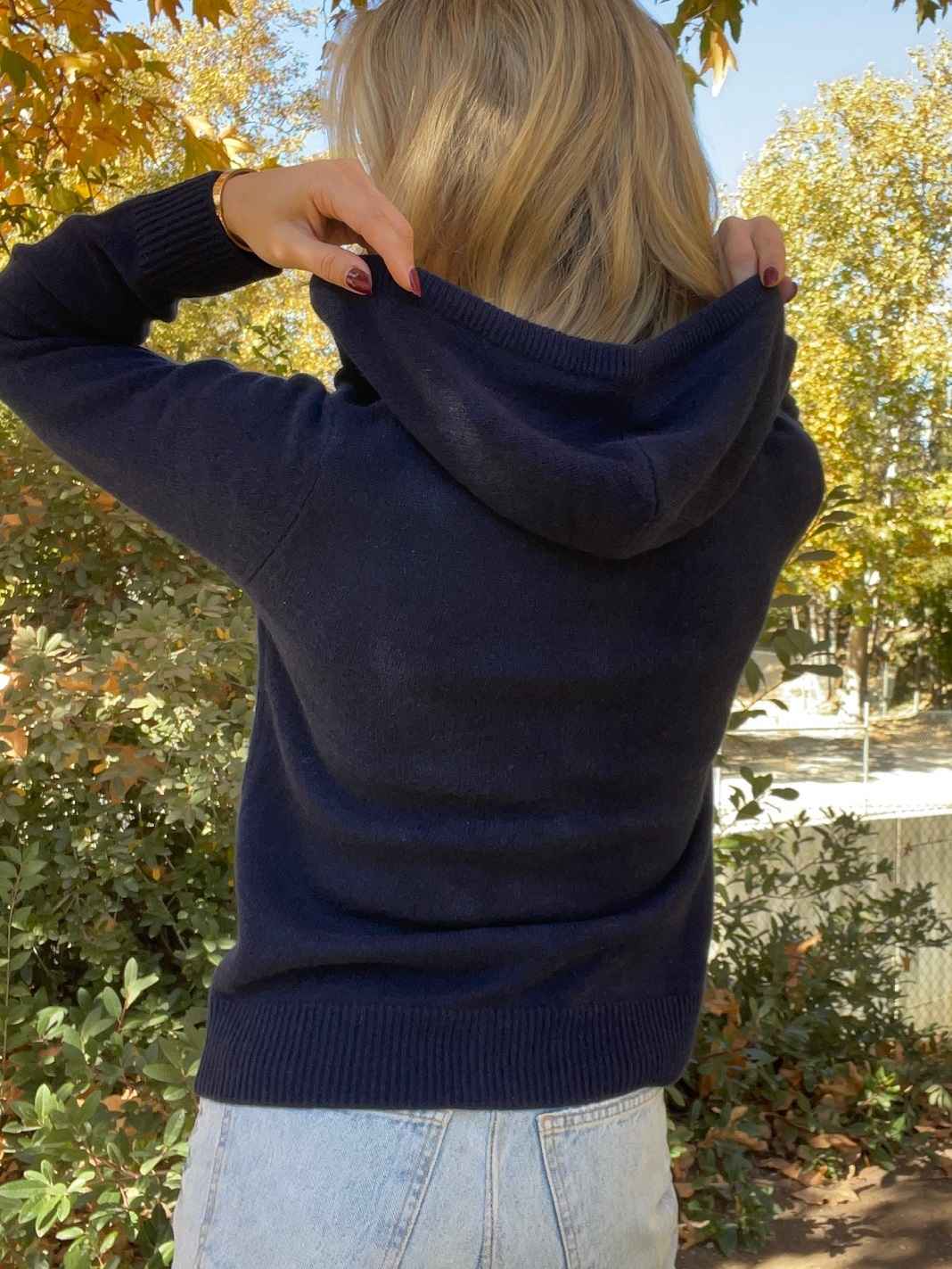 Elora Cashmere Zip Hoodie