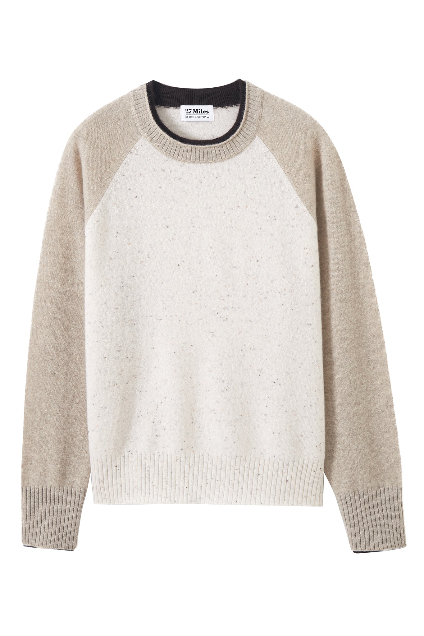 Proctor Cashmere Baseball Pullover