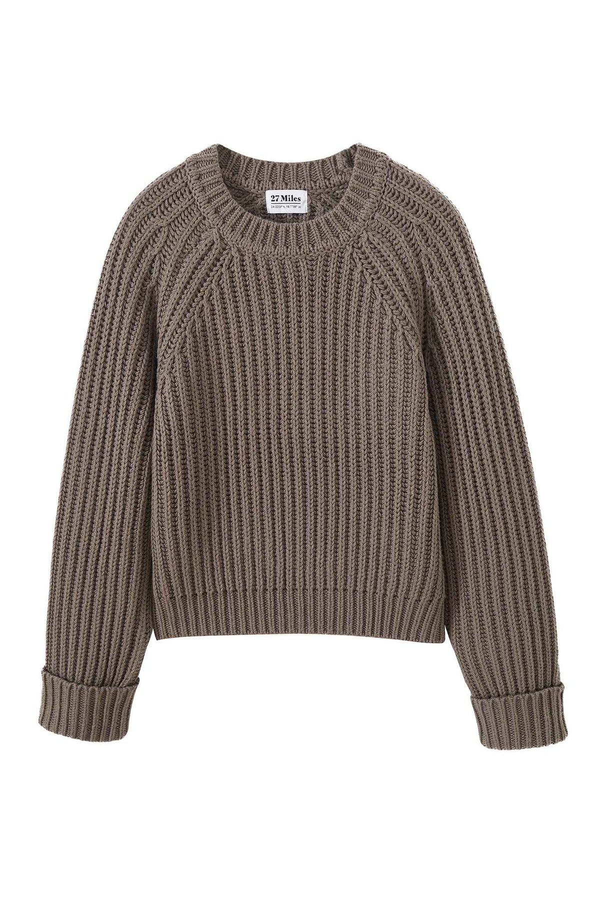 Violetta Chunky Ribbed Cotton Pullover