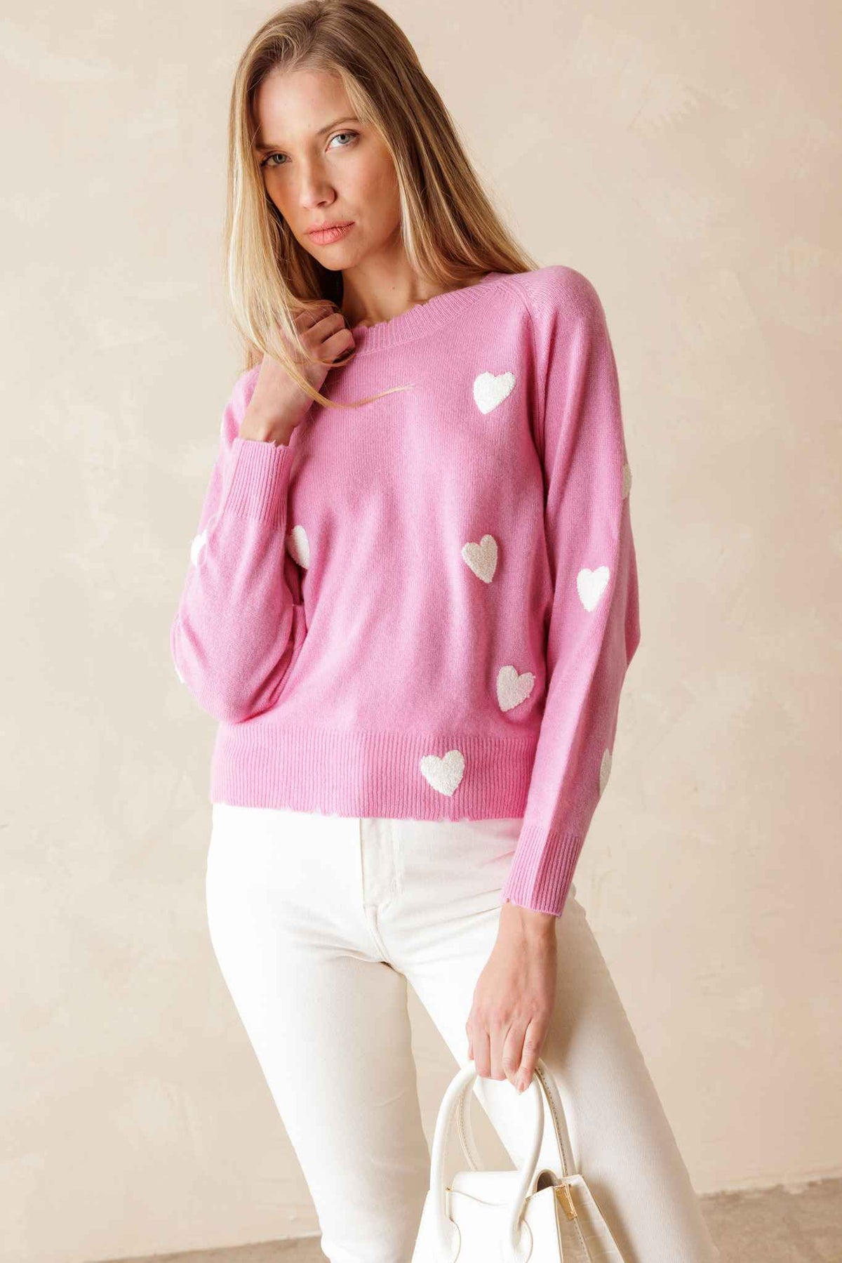 Carmen Cashmere Crew Neck Sweater | Relaxed Fit