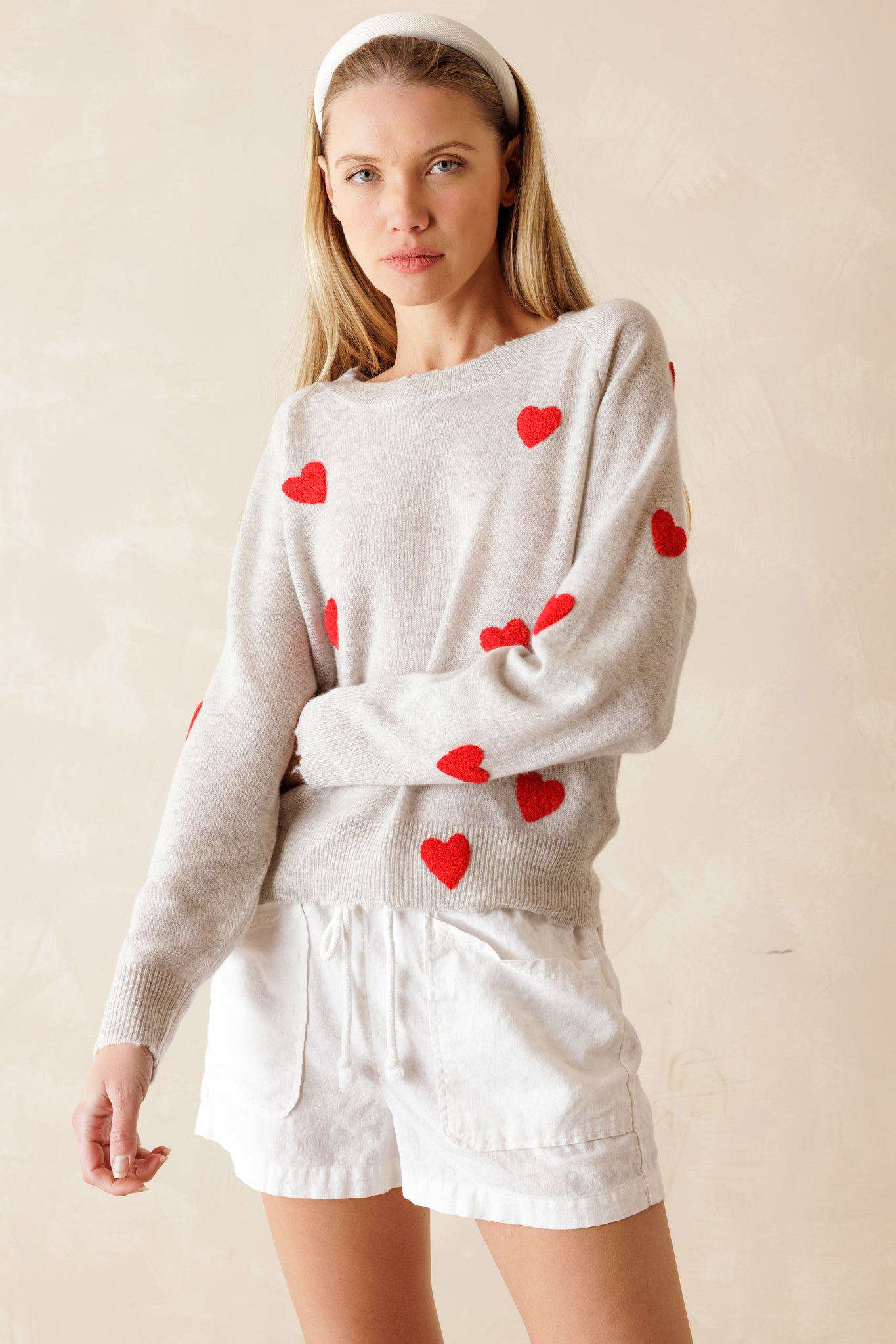 Carmen Cashmere Crew Neck Sweater for Women | Relaxed Fit