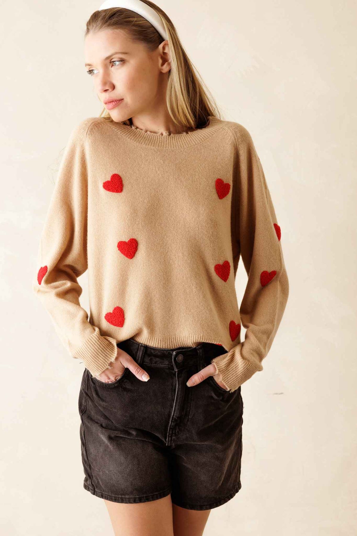 Carmen Women's Cashmere Crew Neck Sweater
