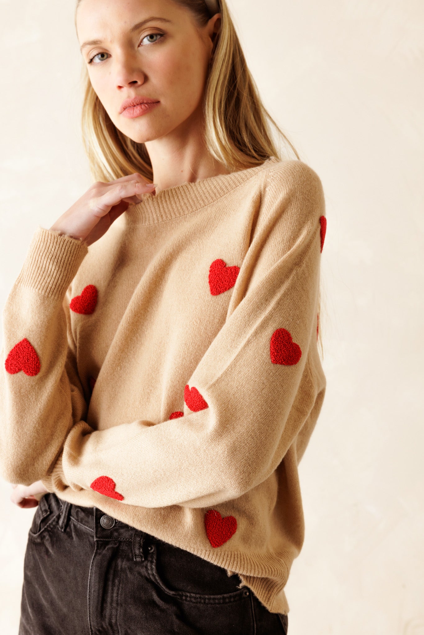 Carmen Women's Cashmere Crew Neck Sweater