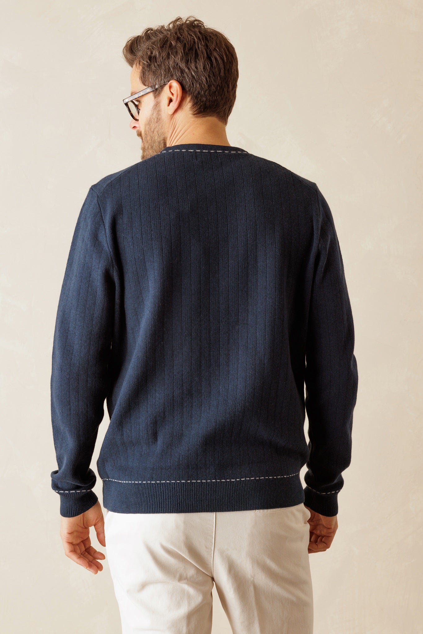 Buca Men's Cotton V Neck Sweater