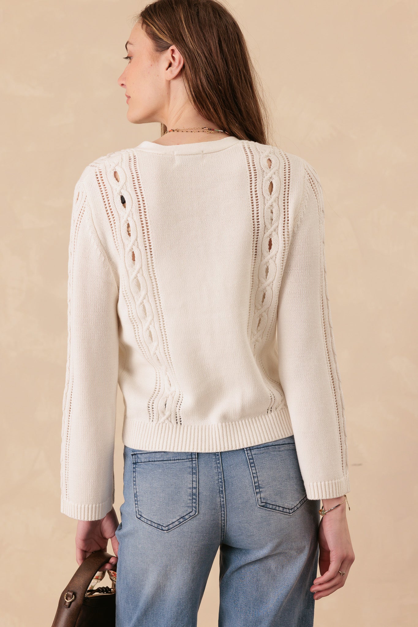 Haven Cotton V Neck Cardigan