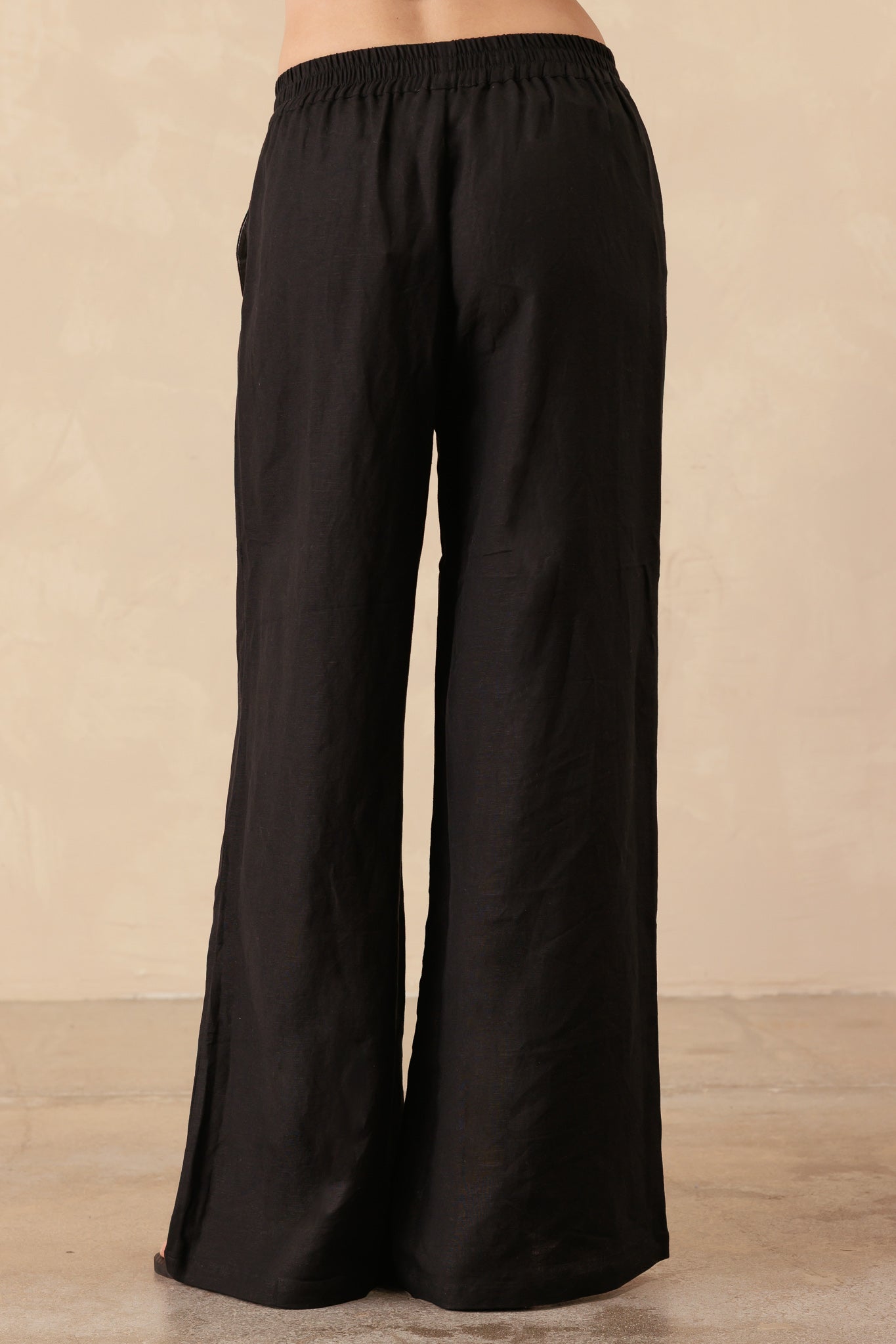 Melissa Linen Blend Wide Leg Pant
