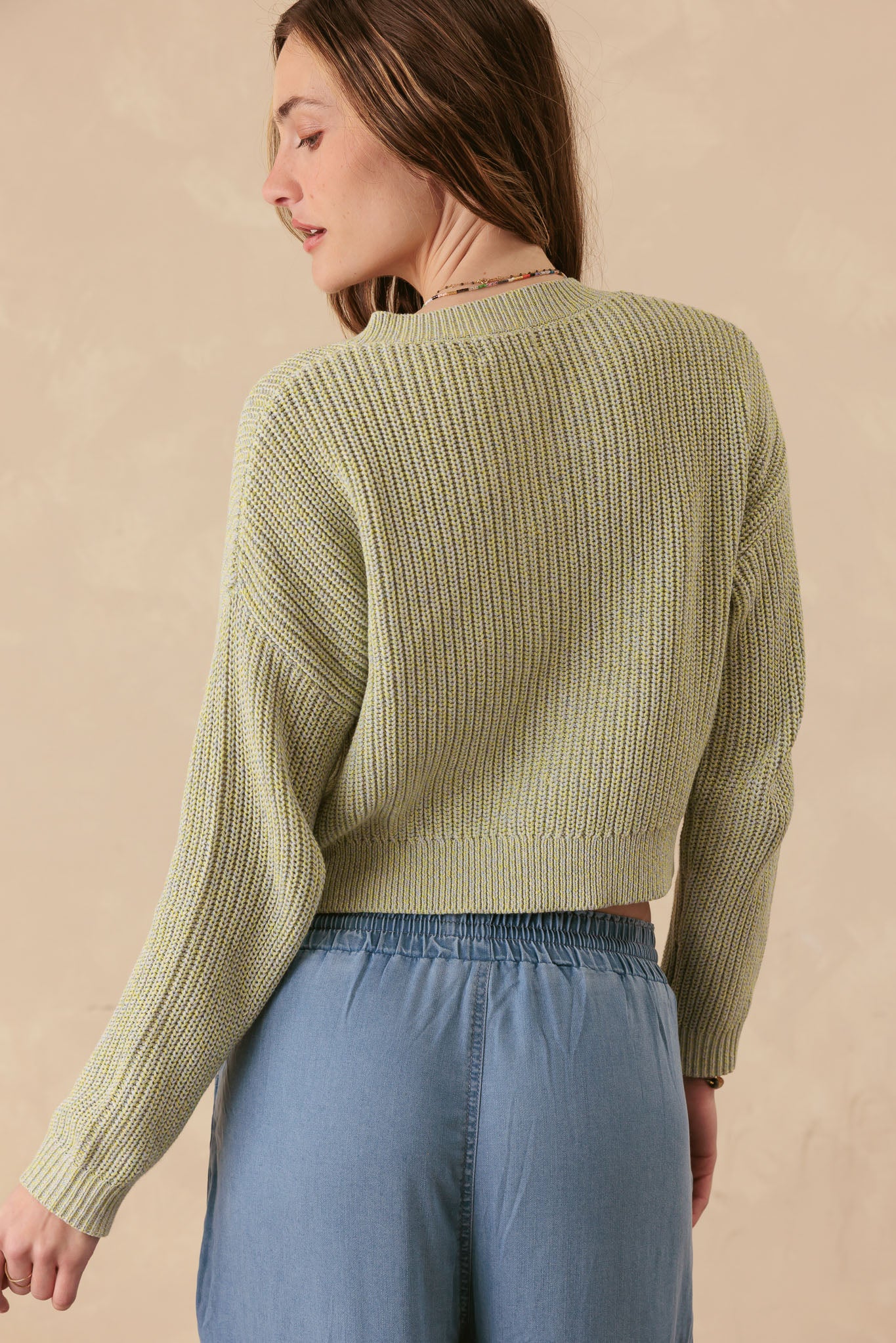Raven Marled Cotton Cardigan