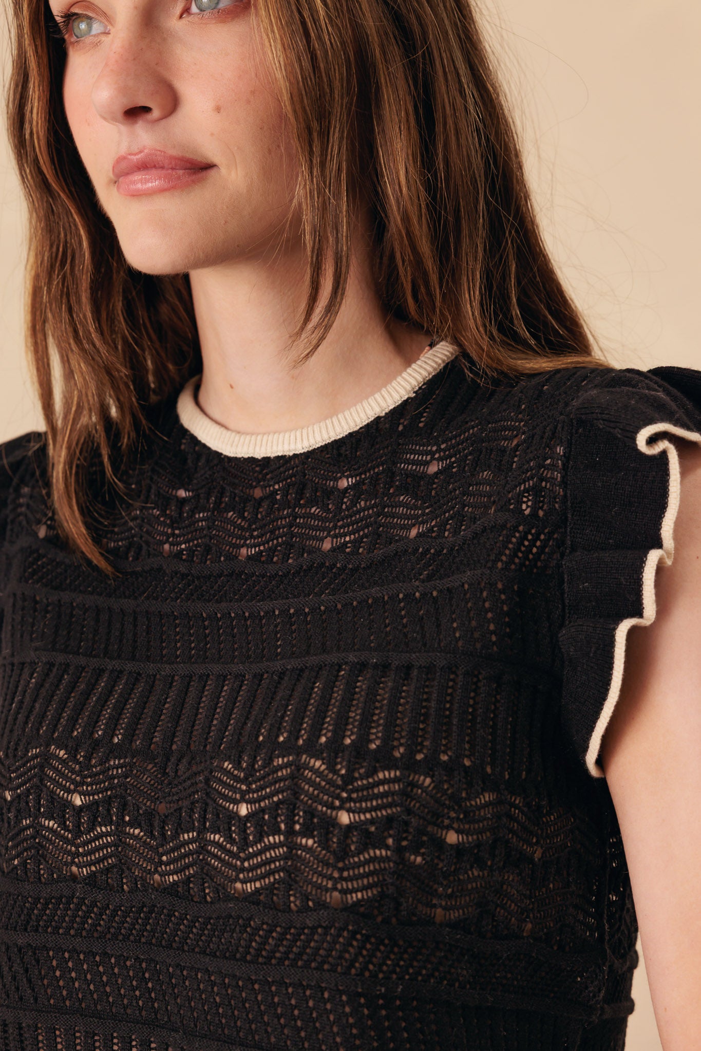 Rhonda Pointelle Cotton Tank