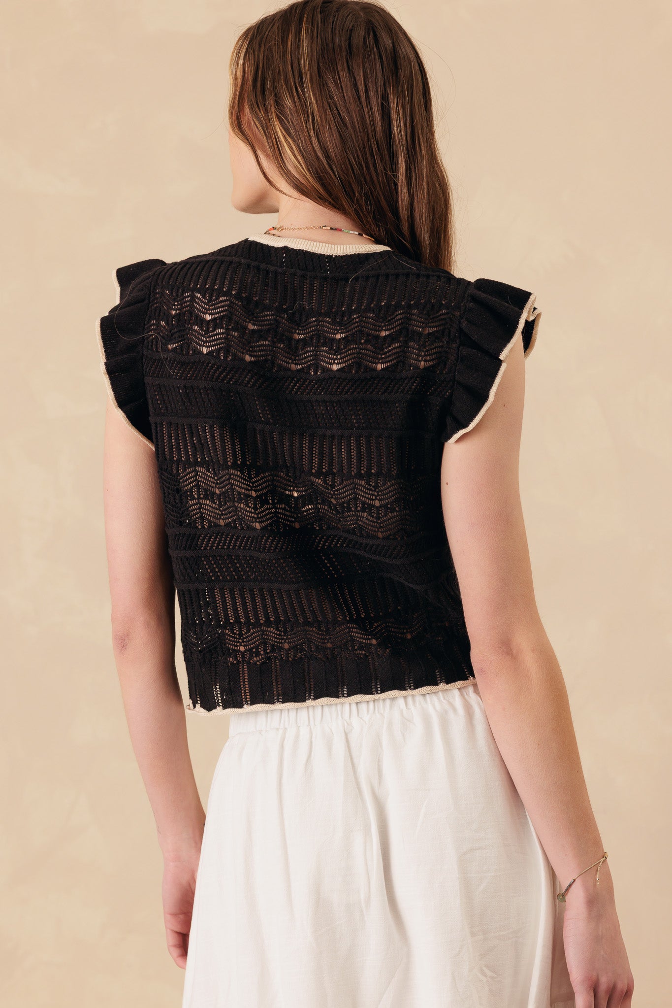 Rhonda Pointelle Cotton Tank