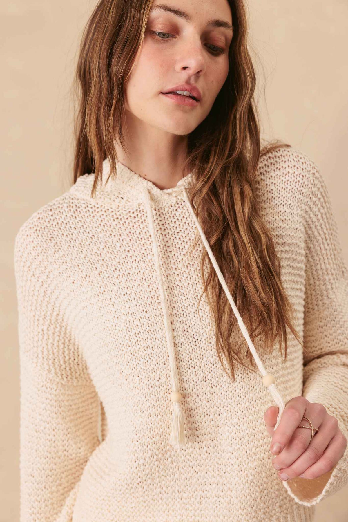 Tatiana Chunky Cotton Pullover Hoodie