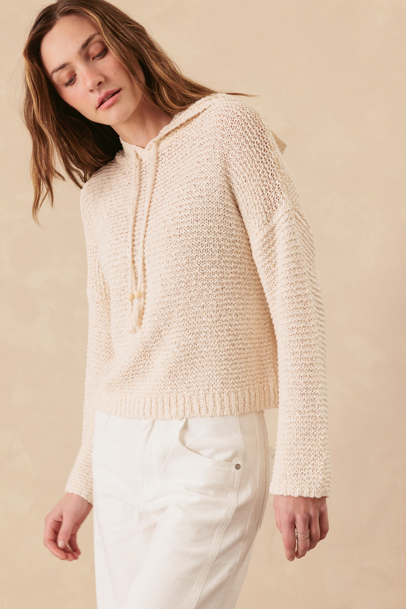 Tatiana Chunky Cotton Pullover Hoodie