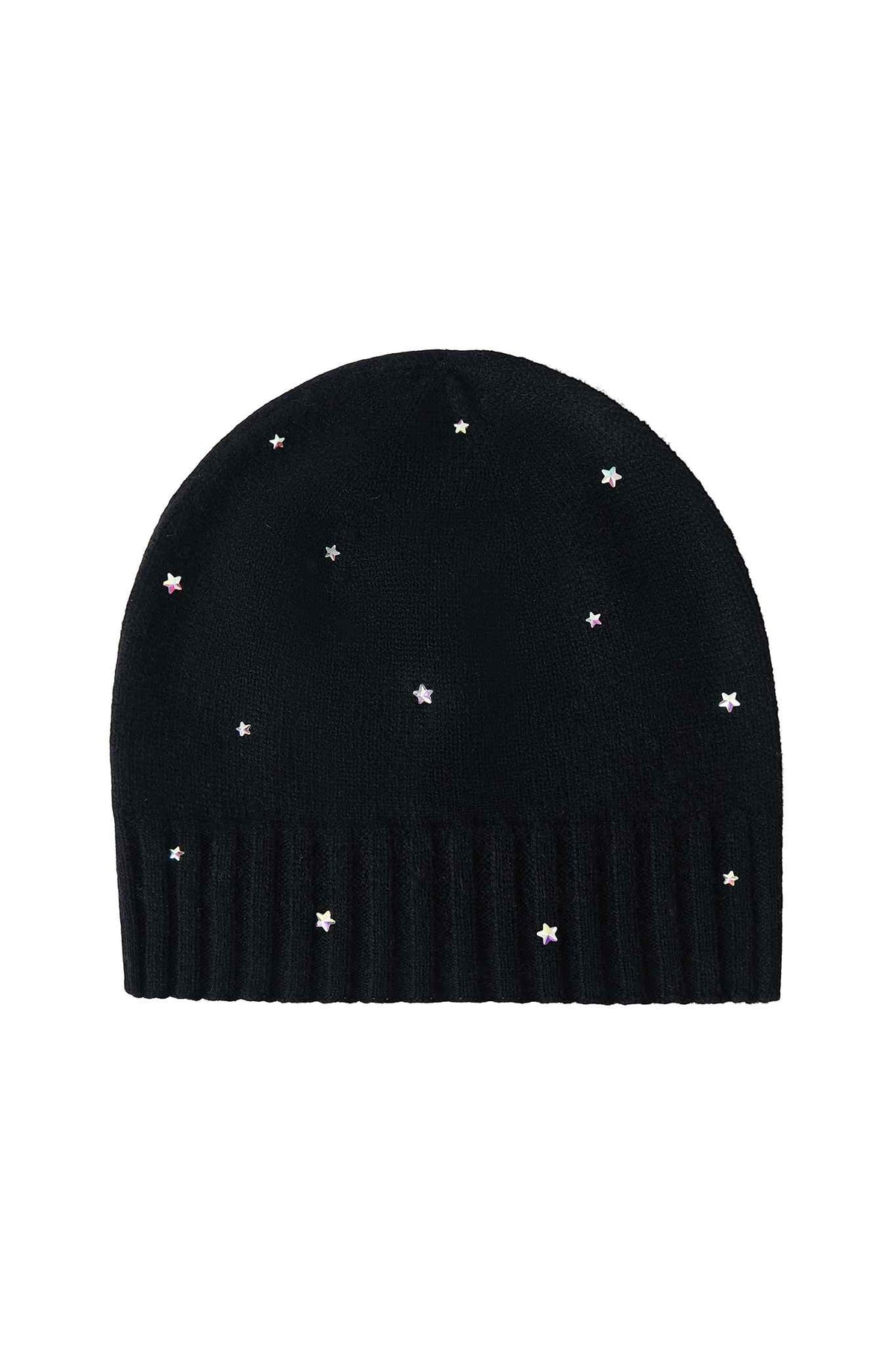 Ella Cashmere Beanie with Star Rhinestones